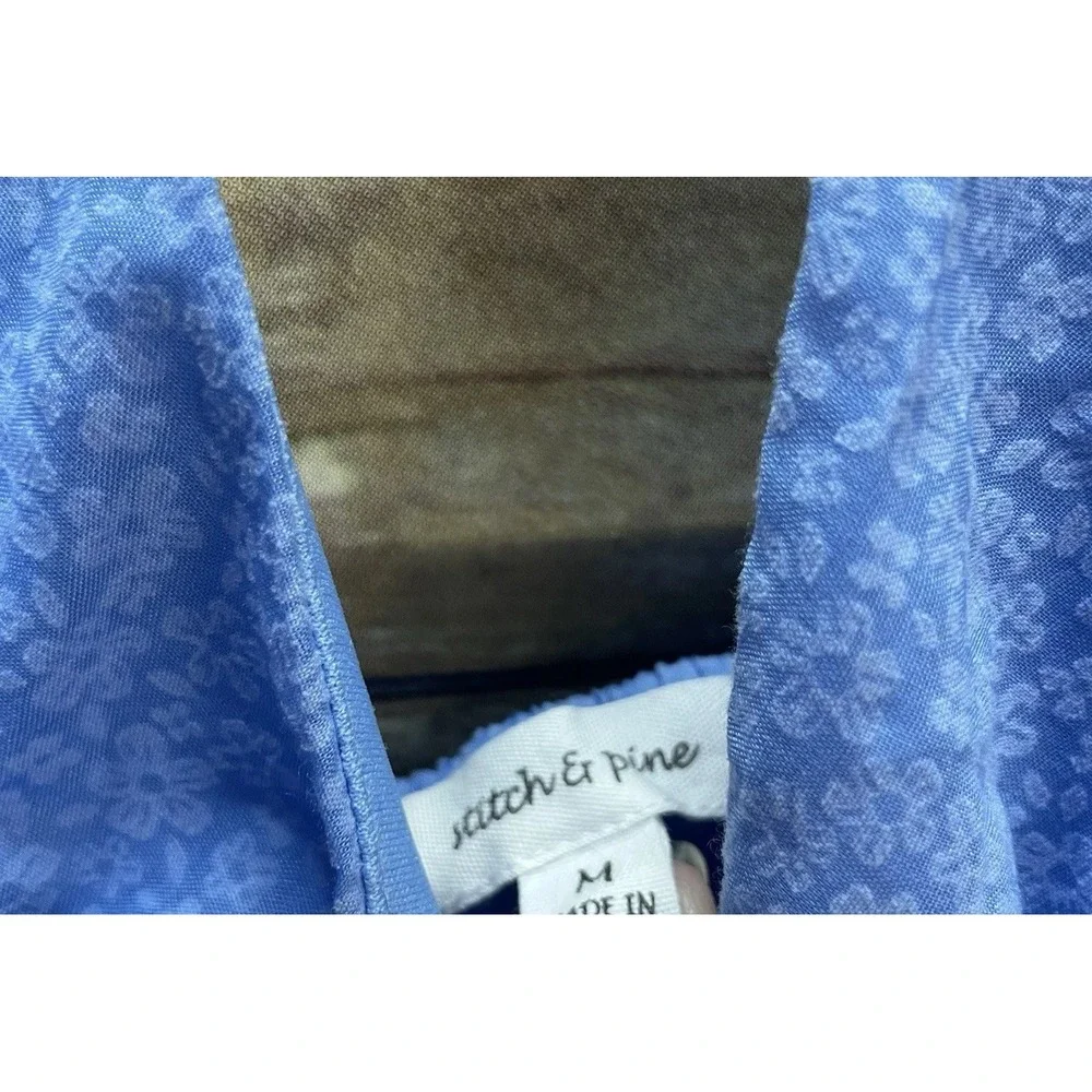 Stich & Pine Women's Medium‎ Dress Cottage Core Periwinkle Fairy Whimsical